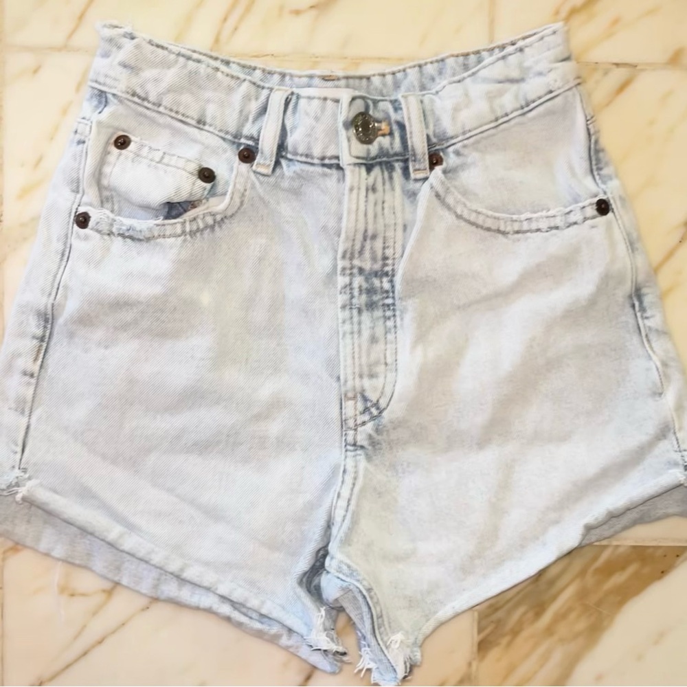 Zara Light Blue Denim Women's Shorts